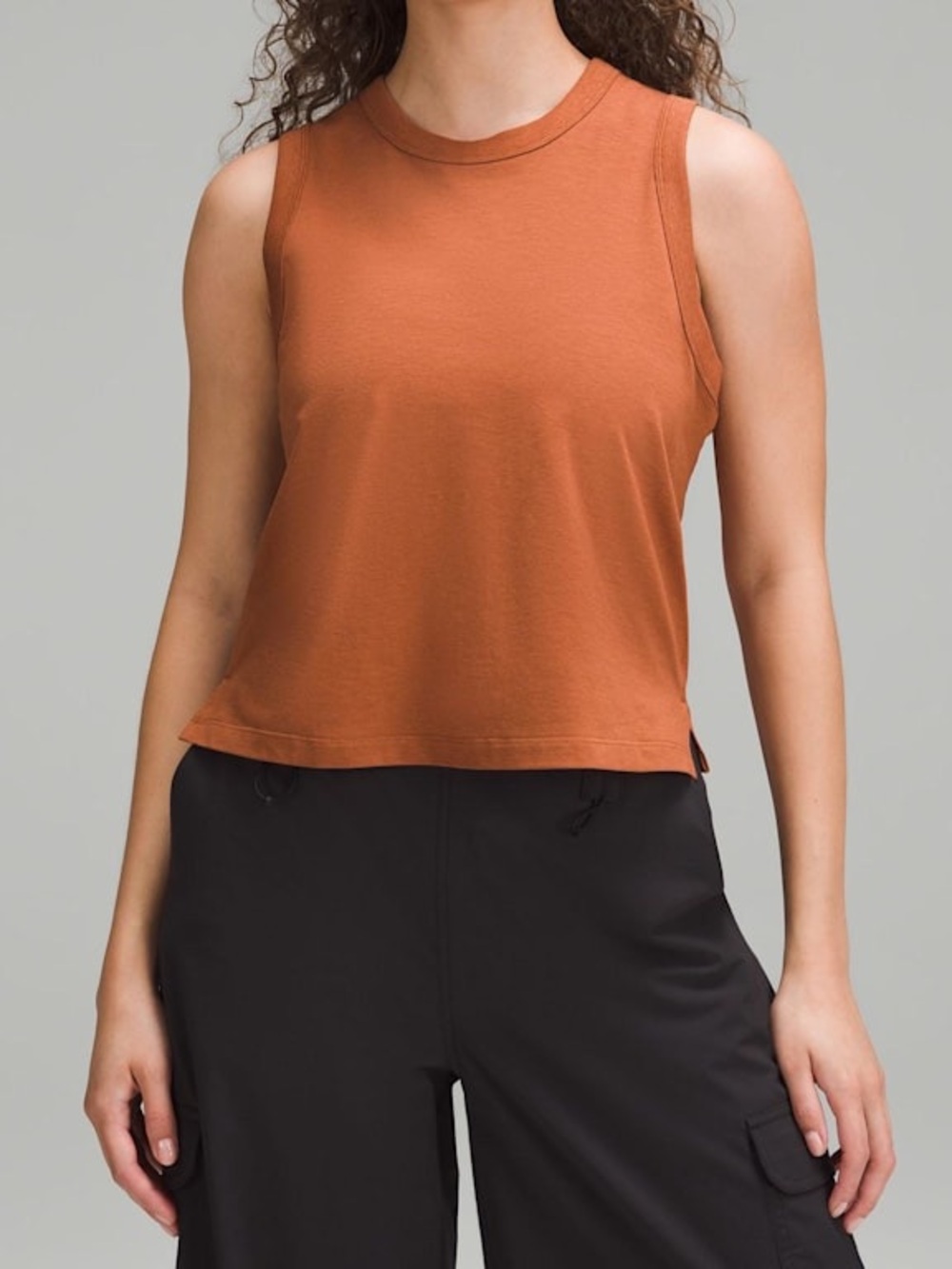 LululemonCrewneck Tank Top - Rust Orange